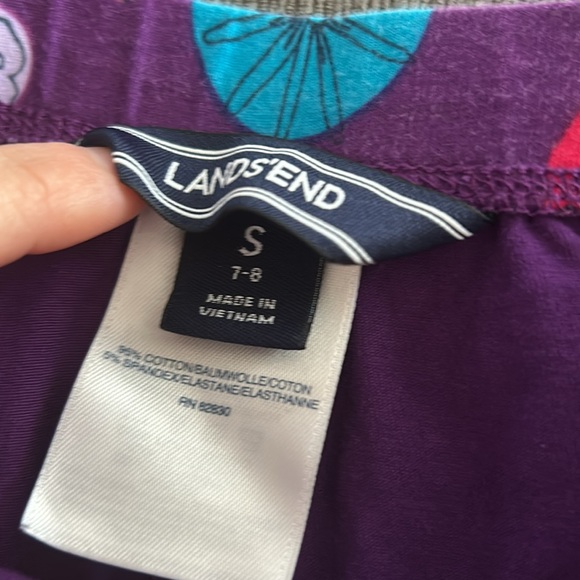 Lands End Girls Purple Skort S (7/8) - Picture 3 of 3